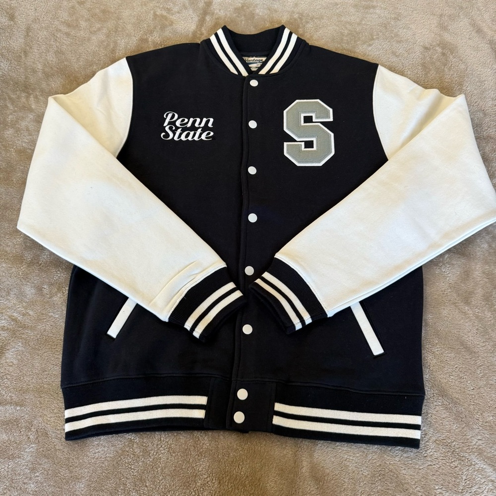 NEW PENN STATE Varsity Jacket NEW Size M Bomber jacket Baseball jacket